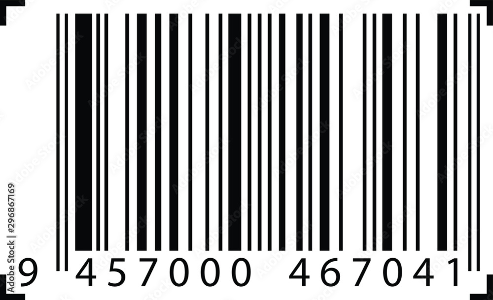 Realistic barcode icon. Barcode vector illustration.