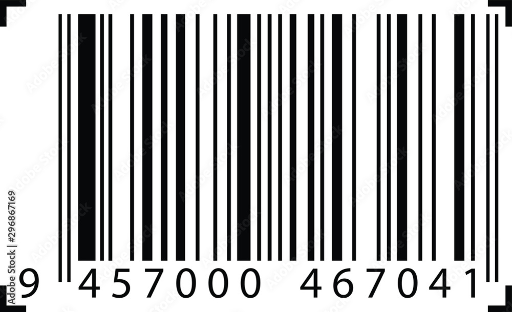Realistic barcode icon. Barcode vector illustration. Realistic barcode icon. Barcode vector illustration.