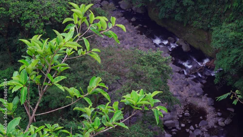 Toma aérea de cascadas de Texolo en Coatepec Veracruz