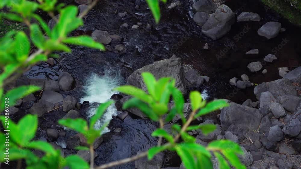 Toma aérea de cascadas de Texolo en Coatepec Veracruz