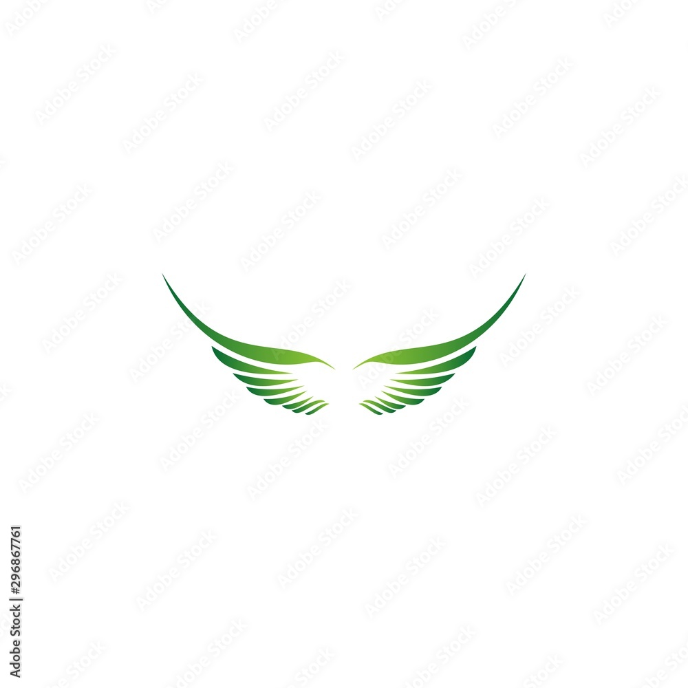 Obraz premium abstract a leaf with color gradations logo template