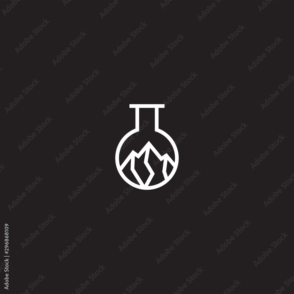 Mountain Lab Logo Icon Design Template Vector Illustration Mountain Lab Logo Icon Design Template Vector Illustration