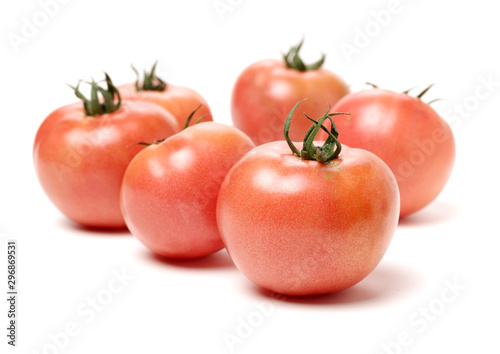fresh tomato isolated on white background