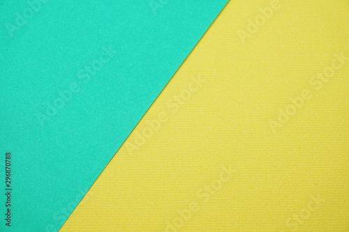 Geometric with green mint and yellow texture background
