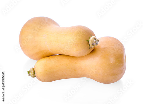 Calabash, Bottle Gourd fruit isolated on white background photo