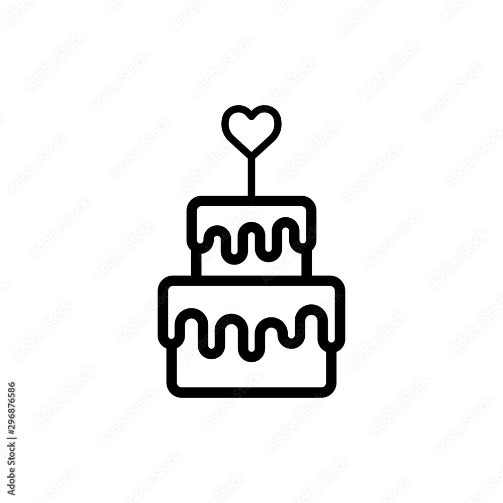 Birthday cake icon