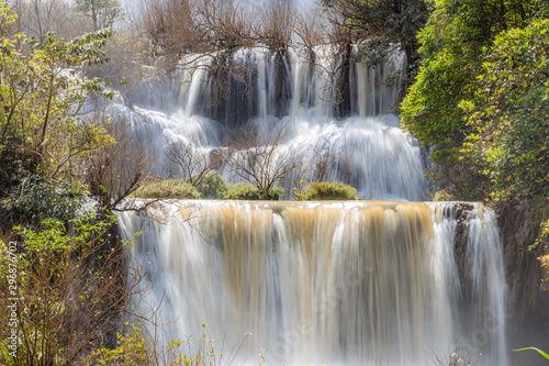 Fototapeta Naklejka Na Ścianę i Meble -  Thi Lo Su Waterfall in the Rainy Season, Tak, Thailand
