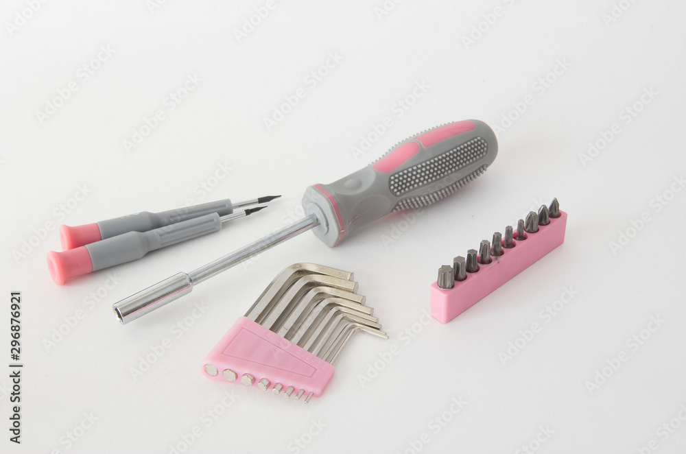 Set of different screwdrivers and hex keys Set of different screwdrivers and hex keys