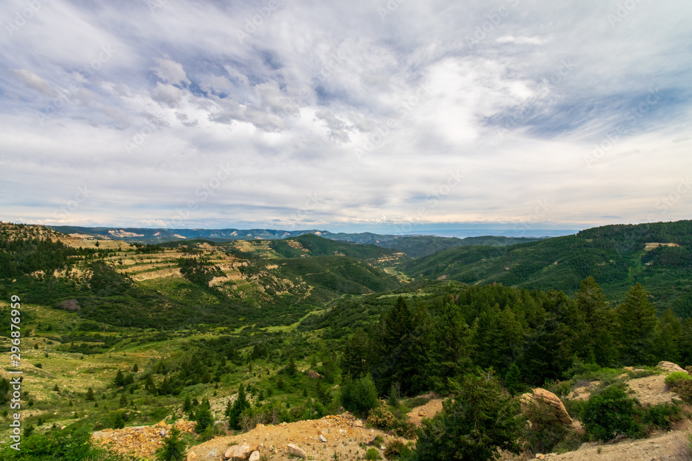 Naklejka premium Colorado Mountain Pass View Point