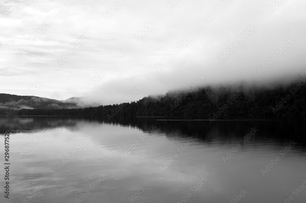 Beautiful scenery,Lake Mapourika,New Zealand