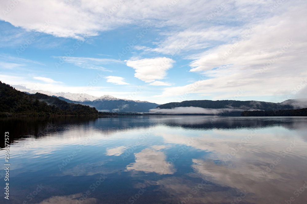Beautiful scenery,Lake Mapourika,New Zealand