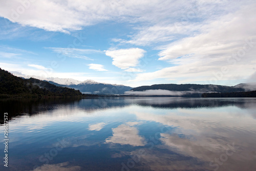 Beautiful scenery,Lake Mapourika,New Zealand © machikophoto101
