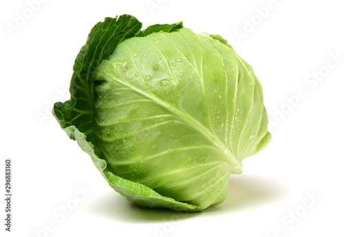 Fotografia cabbage on white background
