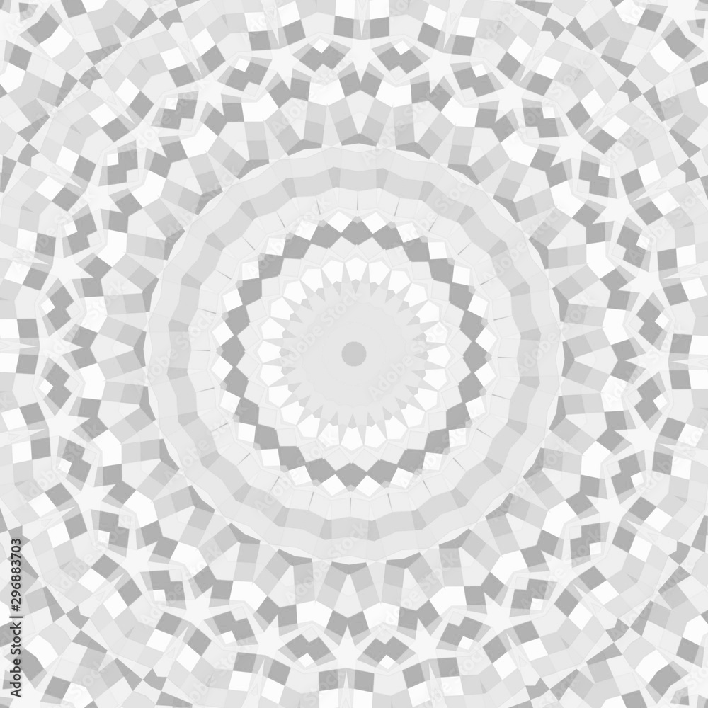 Fototapeta Abstract kaleidoscope pattern background. Beautiful Black and white kaleidoscope texture. Unique kaleidoscope design. Picture for creative wallpaper or design art work.
