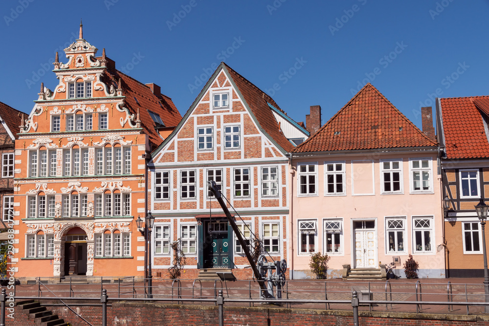 Obraz premium Bürgermeister-Hintze-Haus in der Altstadt von Stade, Niedersachsen