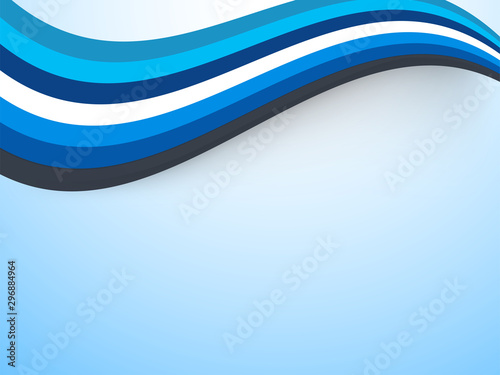 Blue waves, smooth texture, abstract background.