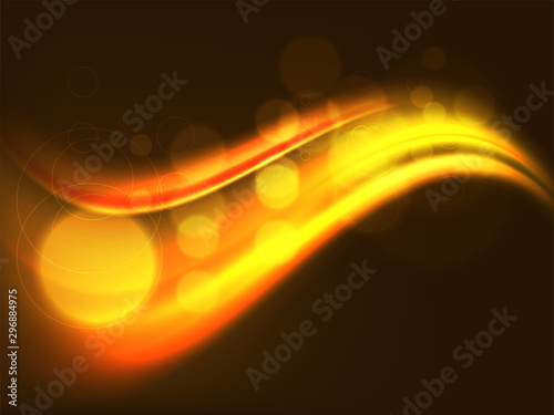 Golden waves background.