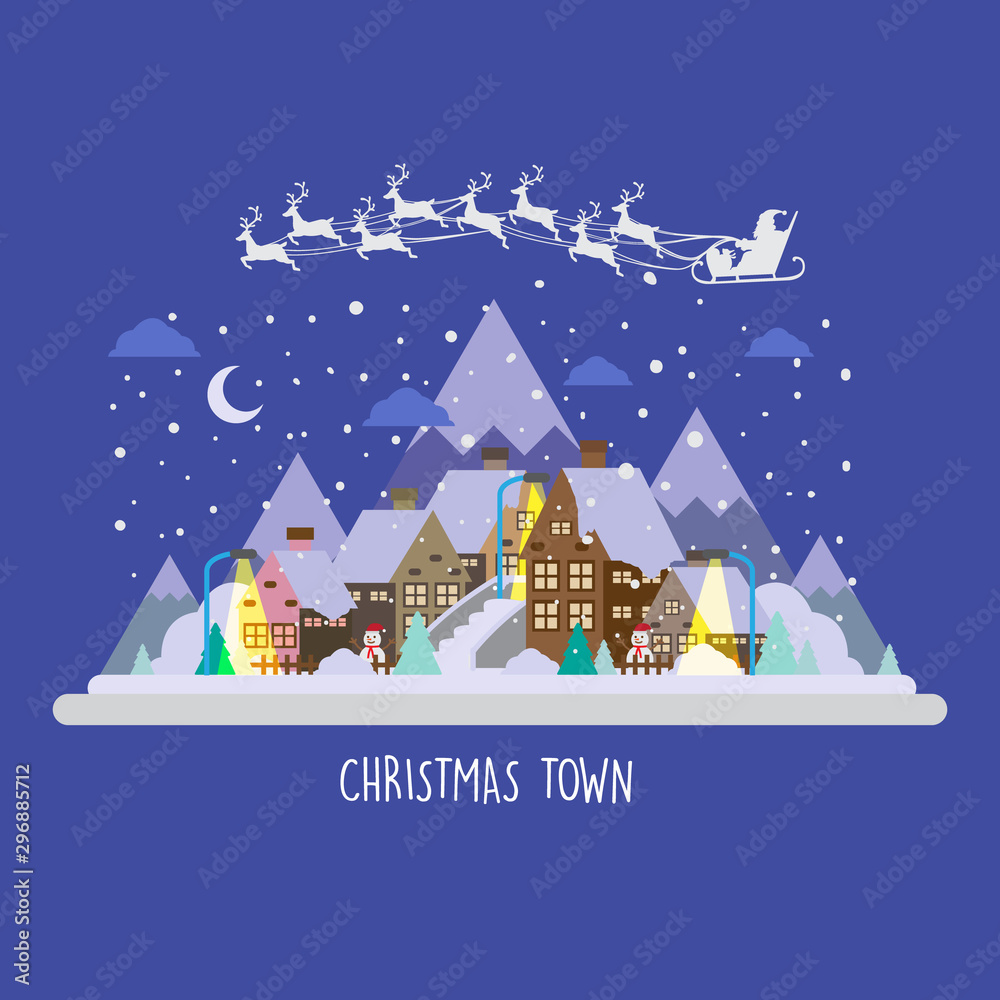  Winter city Background for Christmas background
