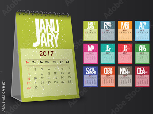 Annual Calendar for 2017.