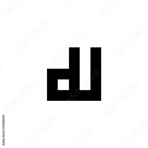 Letter DU logo icon design template elements