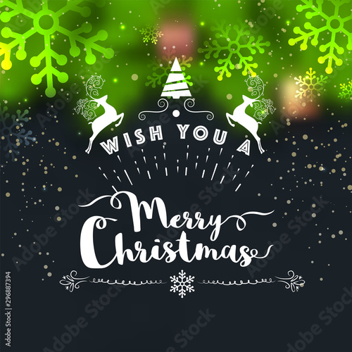 Greeting Card for Merry Christmas celebration.