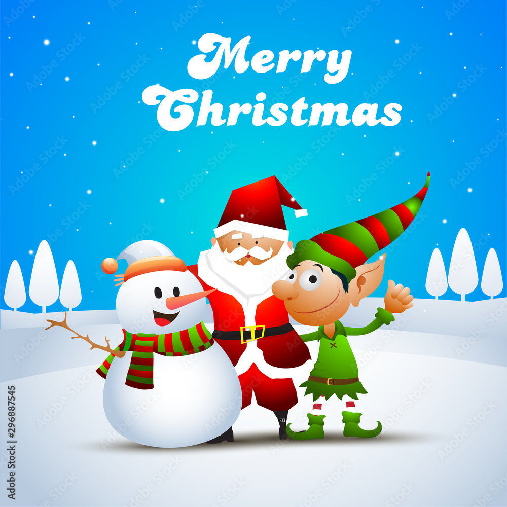 Cute Christmas characters. Cute Christmas characters.
