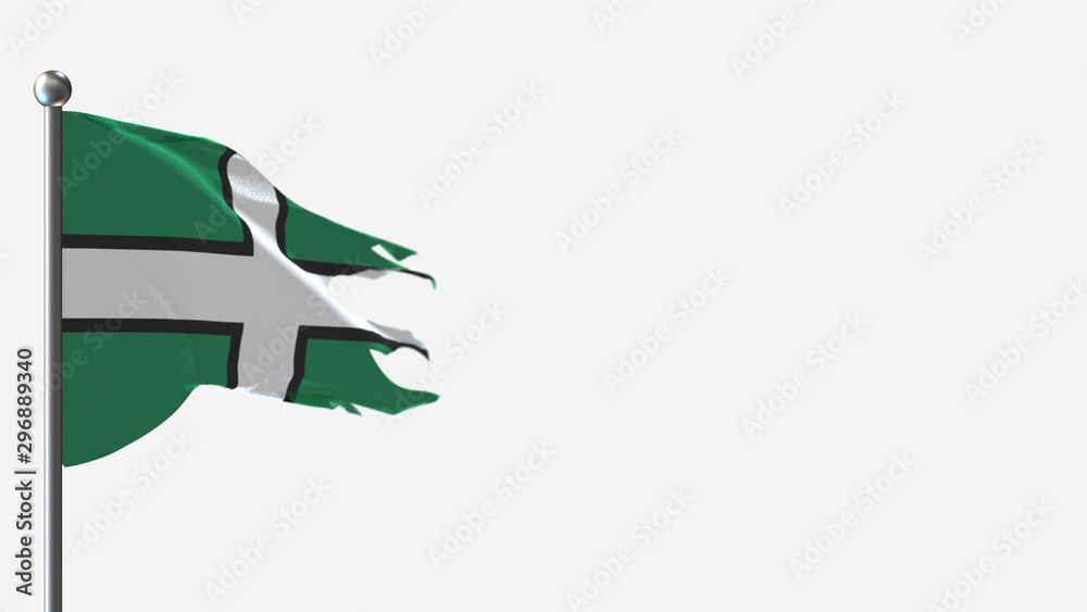 Devon 3D tattered waving flag illustration on Flagpole. Perfect for background with space on the right side. Devon 3D tattered waving flag illustration on Flagpole. Perfect for background with space on the right side.