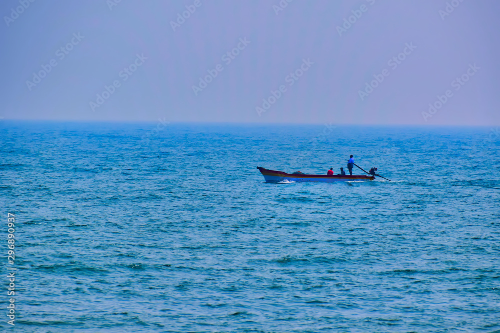 Fishing boat in the sea