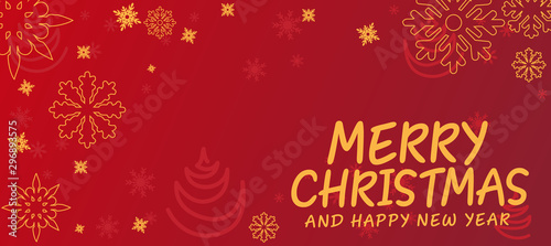 Christmas banner for layout design background