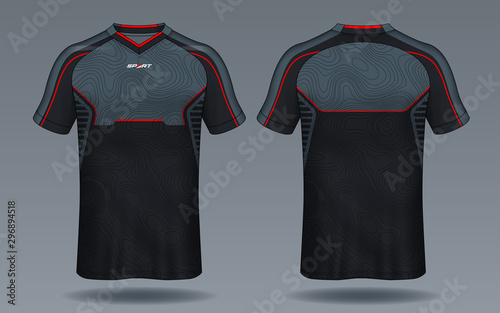 Soccer jersey template.sport t-shirt design.	