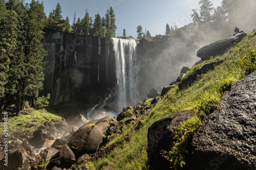 Yosemite National Park Nevada Waterfall in California photo