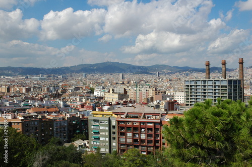 A point of view of the city Barcelona, Spain