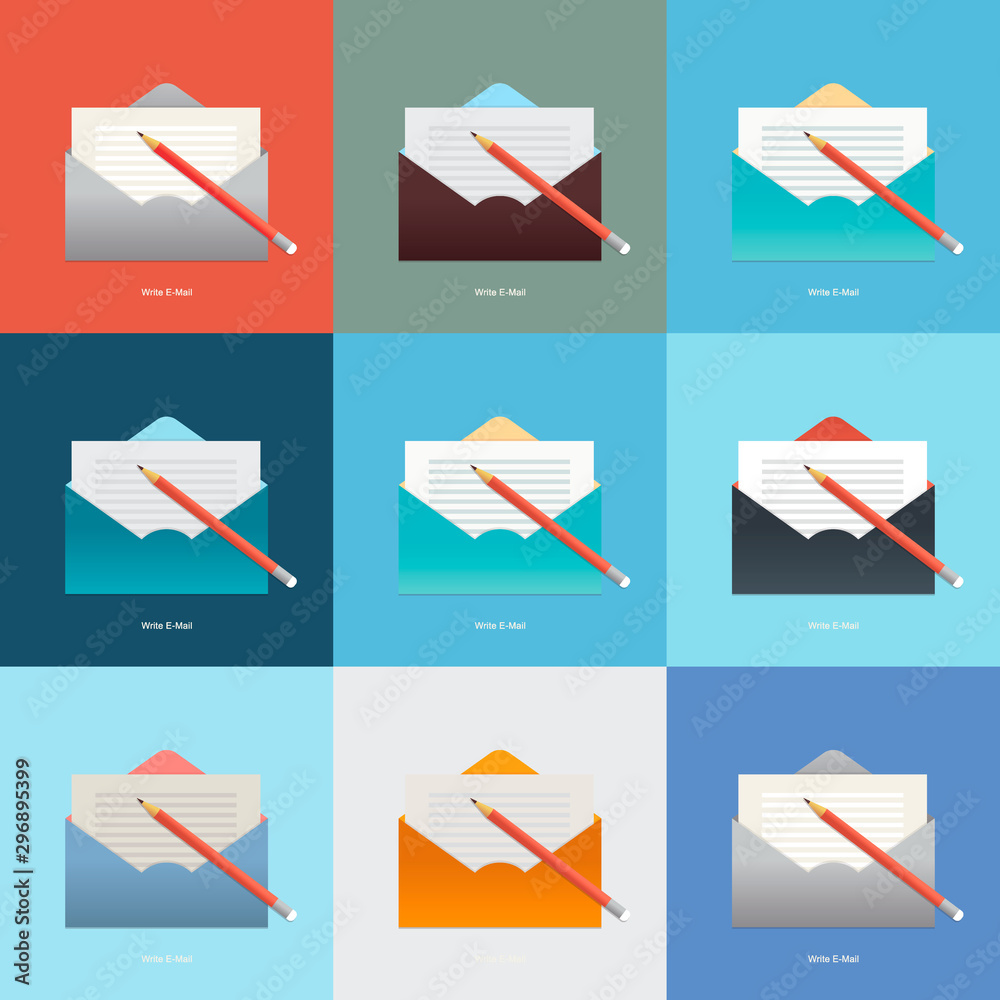 envelope mail with pencil envelope mail with pencil