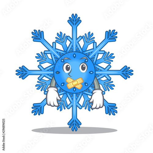 Silent cute cartoon shape from snowflake toy