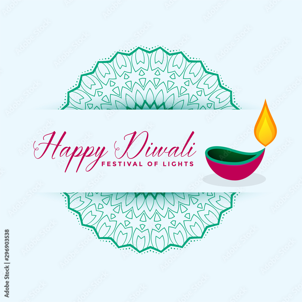 happy diwali festival diya decoration background design Stock Vector |  Adobe Stock