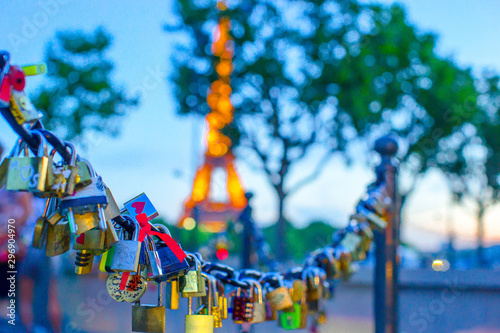 Wonderful view of Eiffel Tower in Paris