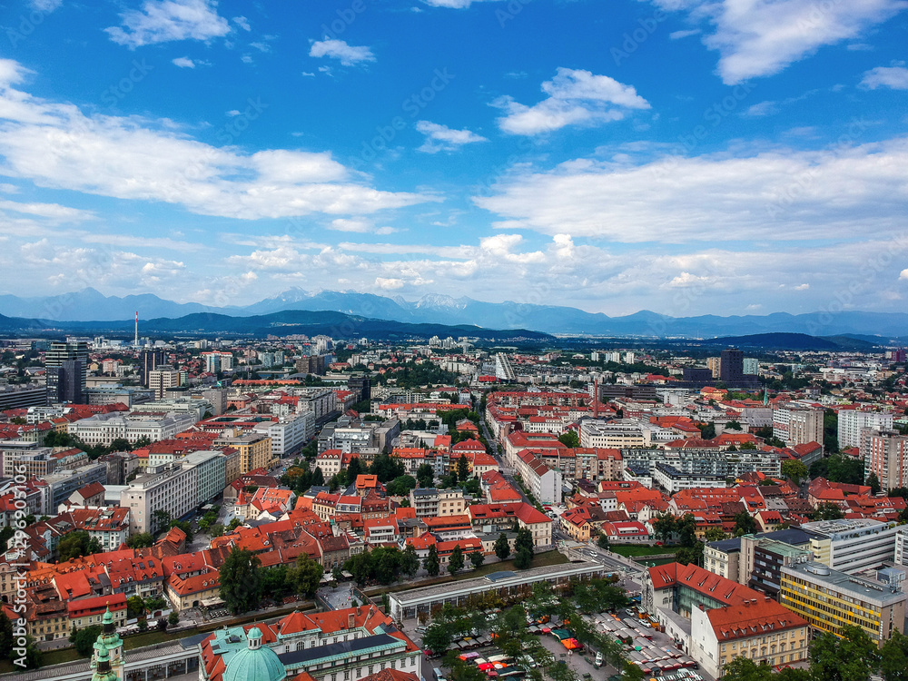 Aerialview Ljubljana