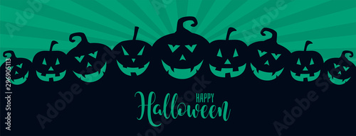 many halloween scary laughing pumpkins background design