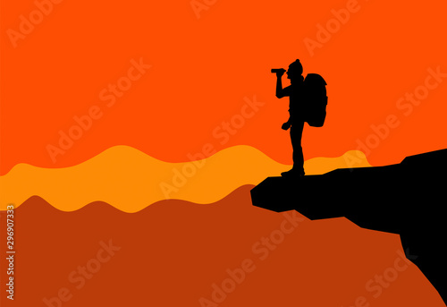 silhouette, sagoma, trekking, pausa, relax, pace, bivacco, ristoro