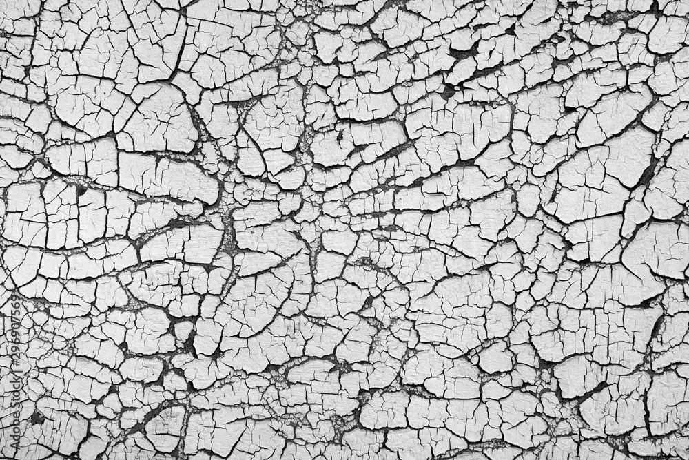 Old cracked paint on the wall Old cracked paint on the wall