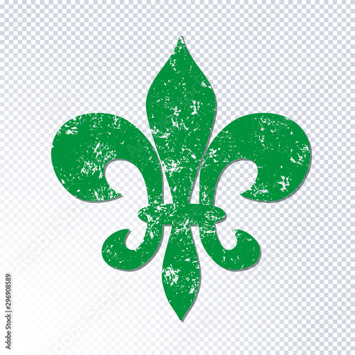 Mardi Gras heraldic lily