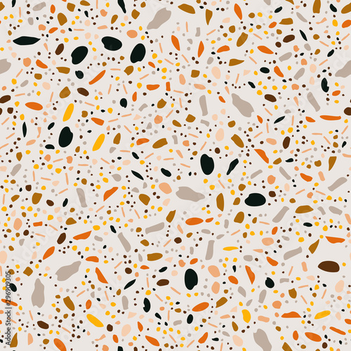 Terrazzo Italian flooring venetian style seamless pattern