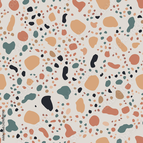 Terrazzo modern seamless texture pattern