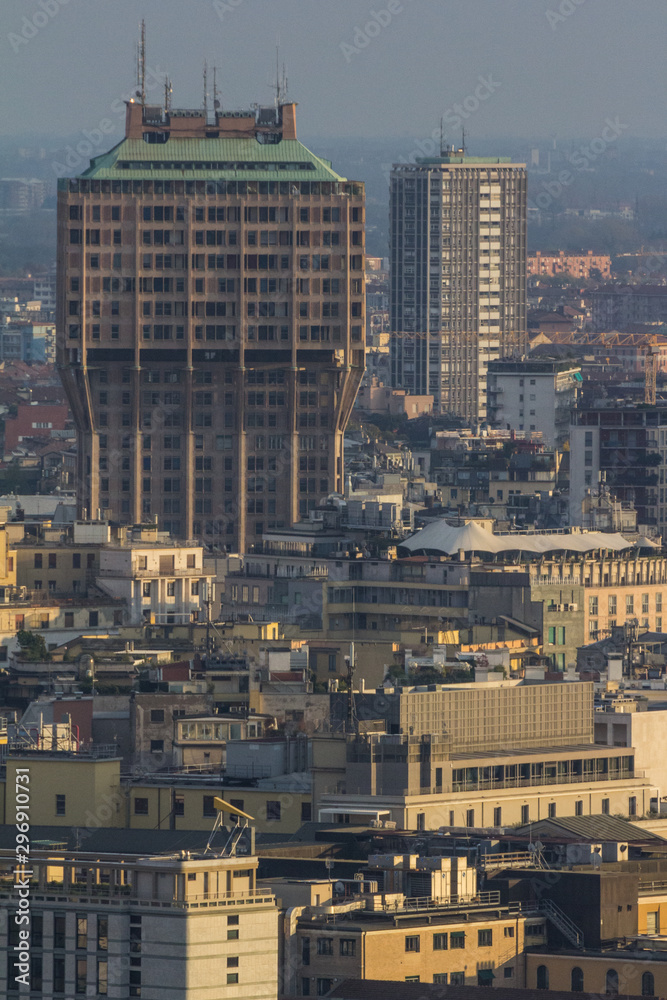 A view of Milano city, Lombardy, Italy