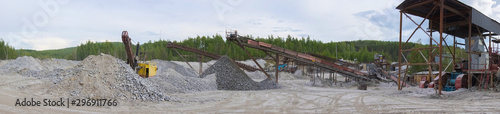 Big old industrial machinery at the quarry.
