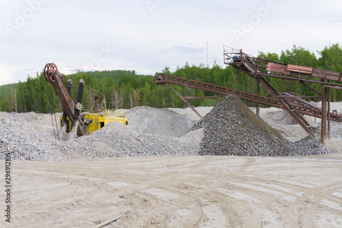 Big old industrial machinery at the quarry.