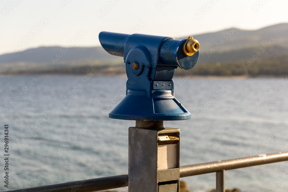 Blue iron beach binocular