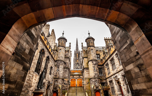 Edinburgh old town view, Scotland photo