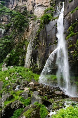 waterfall in deep forest