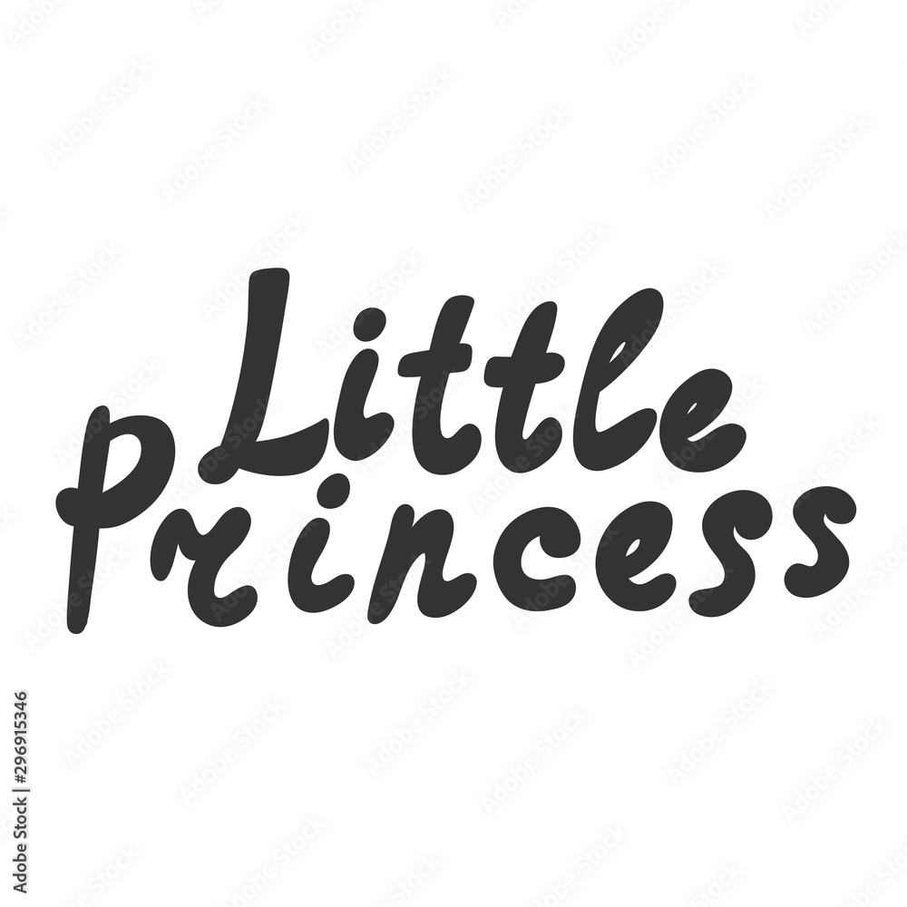 Little Princess. Vector hand drawn illustration sticker with cartoon lettering. Good as a sticker, video blog cover, social media message, gift cart, t shirt print design. Little Princess. Vector hand drawn illustration sticker with cartoon lettering. Good as a sticker, video blog cover, social media message, gift cart, t shirt print design.